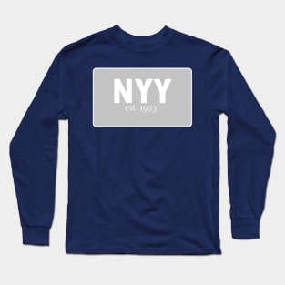 Clean, Classic New York Yankees Design Long Sleeve T-Shirt